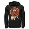 Men's Lost Gods Pepperoni Pizza Pug  Adult Pull Over Hoodie