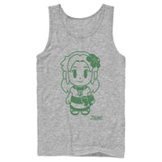 Men's Nintendo Legend of Zelda Link's Awakening Sleek Marin Avatar  Adult Tank Top