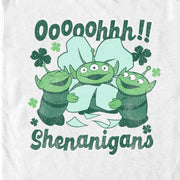 Men's Toy Story St. Patrick's Day Little Green Men Ooooohhh Shenanigans  Adult T-Shirt