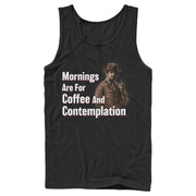 Men's Stranger Things Hopper Coffee and Contemplation  Adult Tank Top