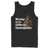 Men's Stranger Things Hopper Coffee and Contemplation  Adult Tank Top