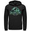 Men's Jurassic Park Floral T Rex Logo  Adult Pull Over Hoodie