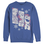 Men's Frozen Trio  Adult Sweatshirt