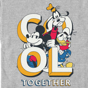 Men's Mickey & Friends Retro Cool Together  Adult T-Shirt