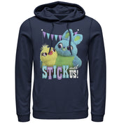 Men's Toy Story Ducky & Bunny Stick With Us BFFs  Adult Pull Over Hoodie