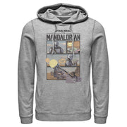 Men's Star Wars: The Mandalorian Rescue The Child  Adult Pull Over Hoodie