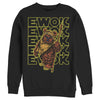 Men's Star Wars Ewok Stacked Yellow Text  Adult Sweatshirt