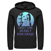 Men's The Nightmare Before Christmas Halloween Sally Sweet Like Deadly Nightshade  Adult Pull Over Hoodie