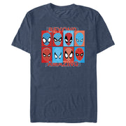 Men's Spider-Man: Beyond Amazing Mask Squares  Adult T-Shirt