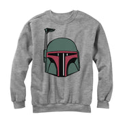 Men's Star Wars Boba Fett Helmet  Adult Sweatshirt