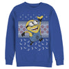 Men's Despicable Me Ugly Christmas Minons Banana  Adult Sweatshirt