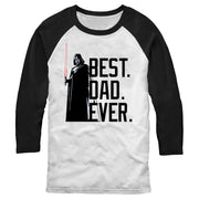 Men's Star Wars Darth Vader Best. Dad. Ever.  Adult Baseball Tee