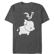 Men's Moana Pua Hei Hei Silhouette  Adult T-Shirt