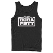 Men's Star Wars: The Book of Boba Fett White Logo  Adult Tank Top