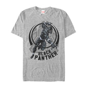 Men's Marvel Black Panther Circle Claw  Adult T-Shirt