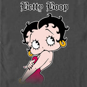 Men's Betty Boop Old English Logo  Adult T-Shirt