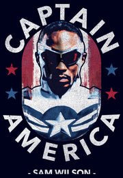 Men's Marvel The Falcon and the Winter Soldier Captain America Sam Wilson  Adult T-Shirt