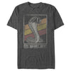 Men's Shelby Cobra Distressed Retro Striped Logo  Adult T-Shirt