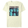 Men's Stranger Things Gang Bleeding Nose Stacked  Adult T-Shirt