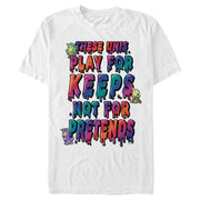 Men's R.I.P. Rainbows in Pieces Play for Keeps Drip  Adult T-Shirt