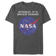 Men's NASA Rocket Science Logo  Adult T-Shirt