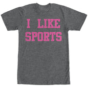 Women's CHIN UP I Like Sports  Adult Boyfriend Tee