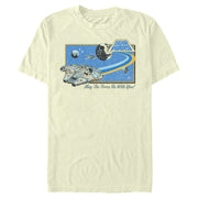 Men's Star Wars Retro Flight Path  Adult T-Shirt