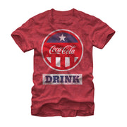 Men's Coca Cola and Blue Drink  Adult T-Shirt