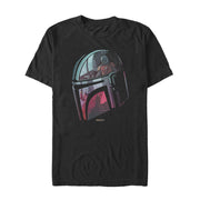 Men's Star Wars: The Mandalorian Helmet Reflection  Adult T-Shirt