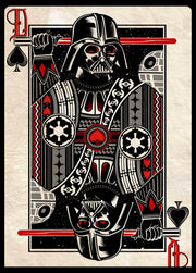 Men's Star Wars Darth Vader King of Spades  Adult T-Shirt