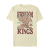 Men's Lost Gods Fourth of July  Freedom Rings Eagle  Adult T-Shirt