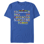 Men's Nintendo Super Mario Periodic Table  Adult T-Shirt