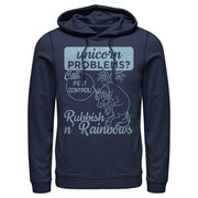 Men's Onward Rubbish N' Rainbows Pest Control  Adult Pull Over Hoodie