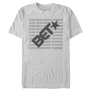 Men's BET Repeating Logo  Adult T-Shirt