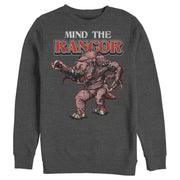 Men's Star Wars Mind The Rancor Portrait  Adult Sweatshirt