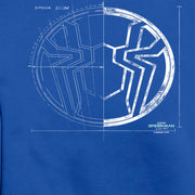 Men's Marvel Spider-Man: No Way Home Spider Icon Blueprint  Adult Sweatshirt