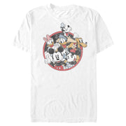 Men's Mickey & Friends Retro Group Shot  Adult T-Shirt