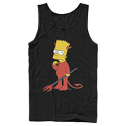 Men's The Simpsons Devil Bart  Adult Tank Top