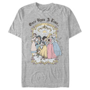 Men's Disney Princesses Classic Once Upon a Time  Adult T-Shirt