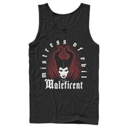 Men's Maleficent: Mistress of All Evil Airbrush Silhouette  Adult Tank Top