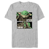 Men's Star Wars: The Mandalorian Grogu Attack Then Nap  Adult T-Shirt