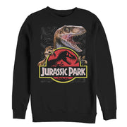 Men's Jurassic Park Velociraptor Hooked On Logo  Adult Sweatshirt