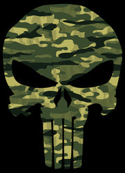 Men's Marvel Punisher Camo Skull Symbol  Adult T-Shirt