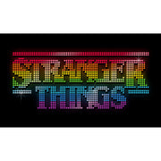 Men's Stranger Things Sparkling Rainbow Logo  Adult Sweatshirt