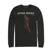 Men's Star Wars: The Rise of Skywalker Retro Sith Trooper Flight  Adult Long Sleeve Shirt