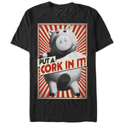 Men's Toy Story Hamm Put a Cork in It  Adult T-Shirt