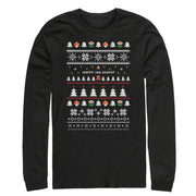 Men's Nintendo Ugly Mario Holiday Sweater  Adult Long Sleeve Shirt