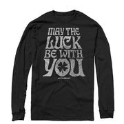 Men's Star Wars May the Luck Be With You  Adult Long Sleeve Shirt