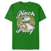 Men's Star Wars The Last Jedi BB-8 St. Patrick's Day Pinch Proof  Adult T-Shirt