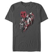 Men's Zack Snyder Justice League Triple Threat Team  Adult T-Shirt